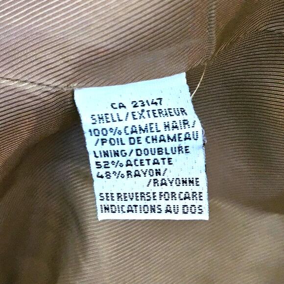 Talbots Camel Hair Mandarin Collar Blazer Sz 14W Old Money Heritage Minimalist - Picture 3 of 5